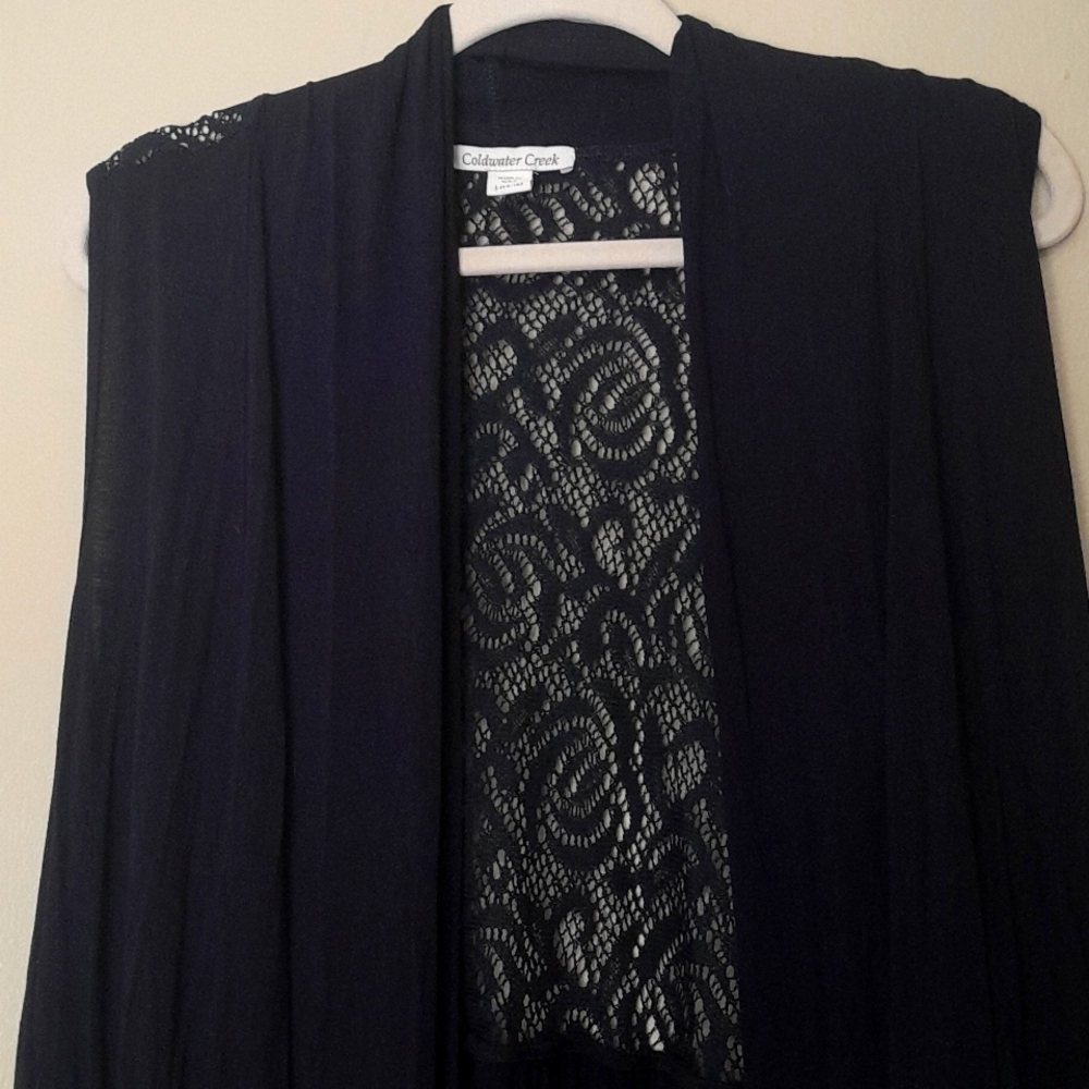 Coldwater Creek Large Shell Navy Blue